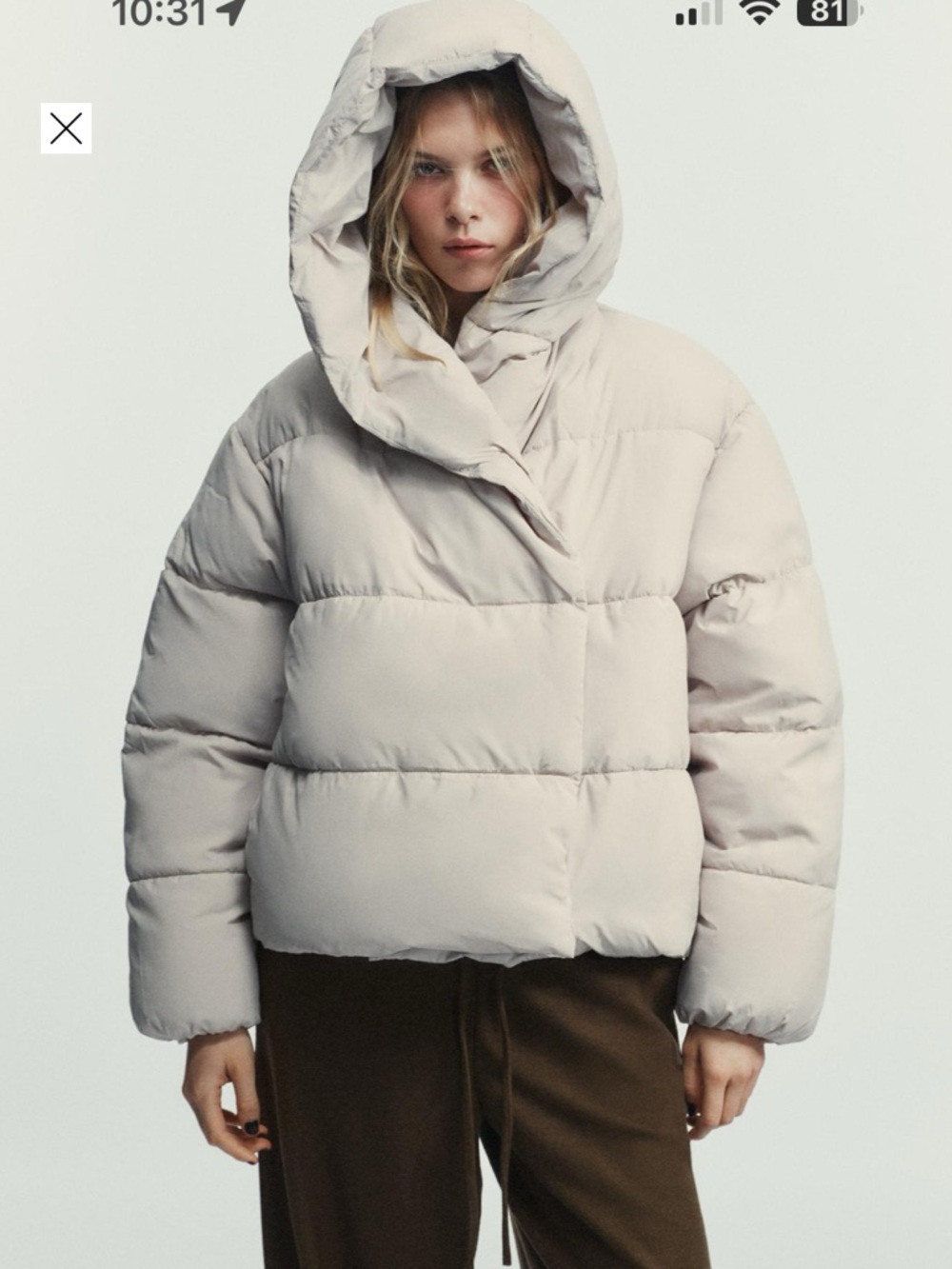 NWT NWT Zara Water Repellent Hooded Puffer Anorak S, XS 4749/822
